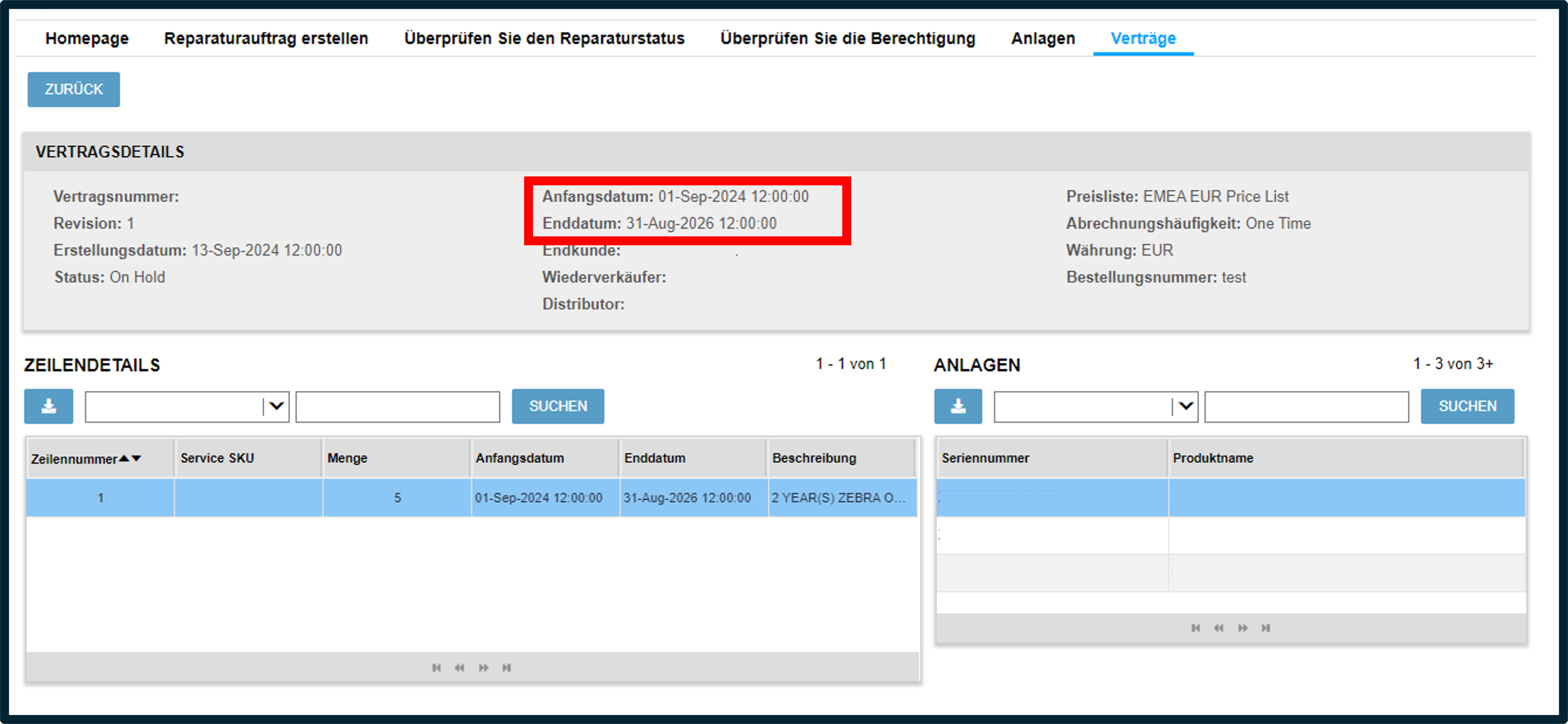 Kontaktdetails anzeigen – Screenshot 3