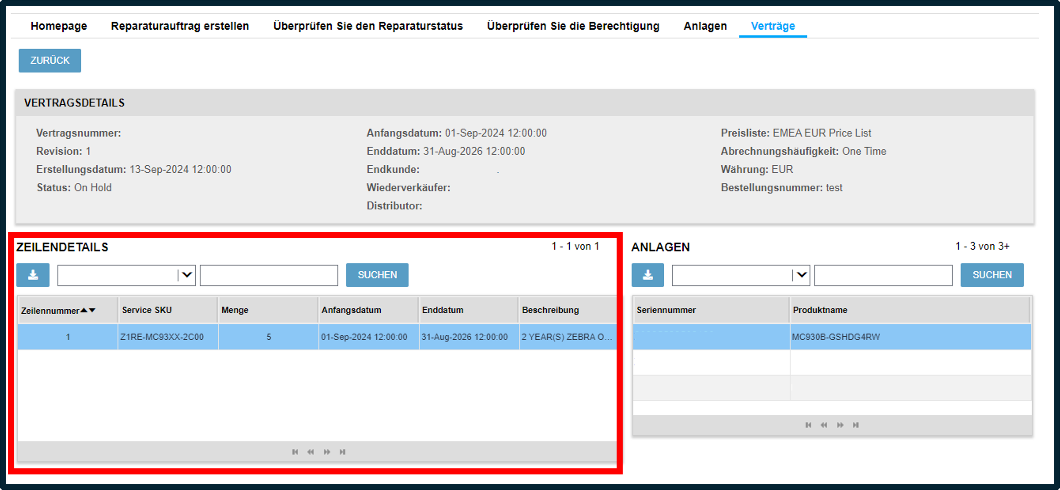 Kontaktdetails anzeigen – Screenshot 4