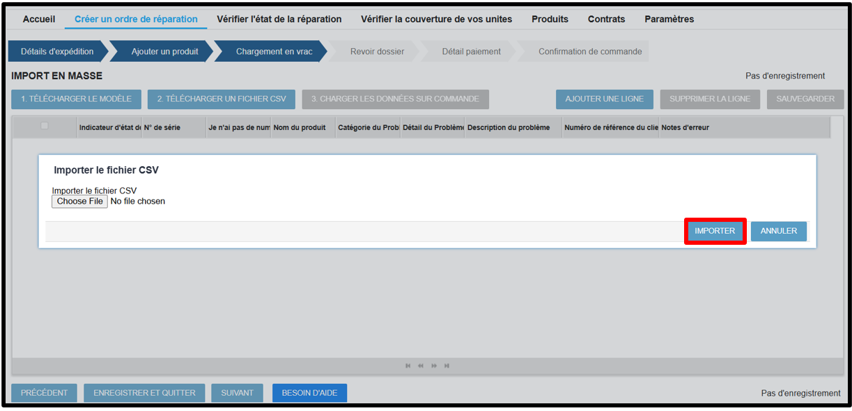 Capture d'écran du téléchargement en vrac 5