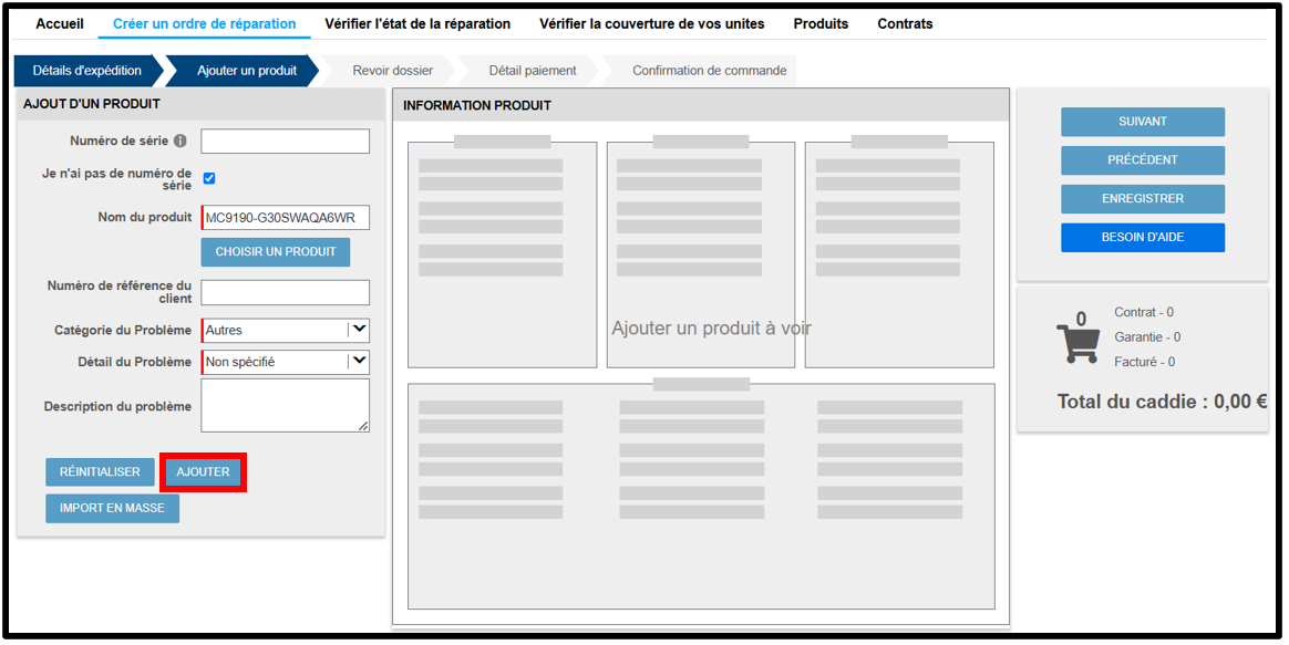 Capture d'écran Droit au dispositif de contestation 1