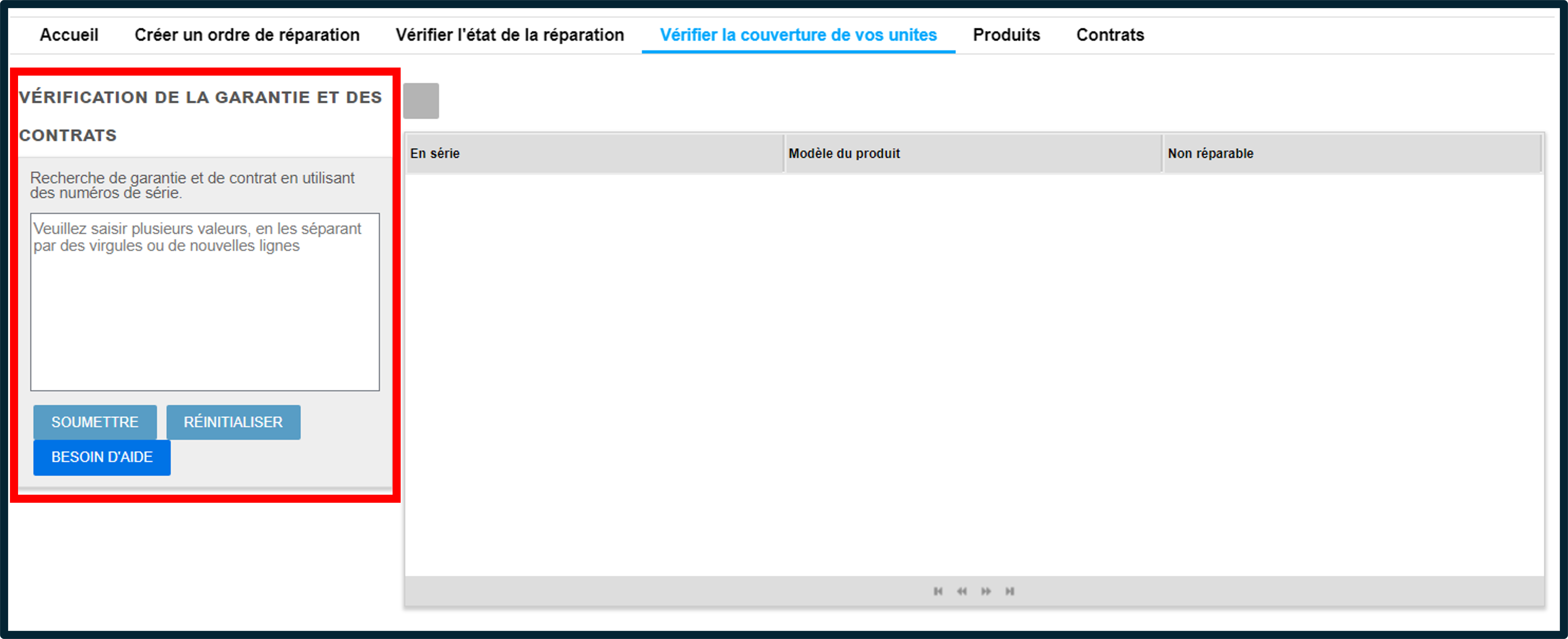 Capture d'écran de la présentation du portail des réparations 11