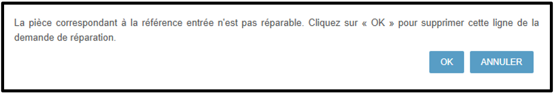 Capture d'écran de la demande de garantie d'imprimante 2