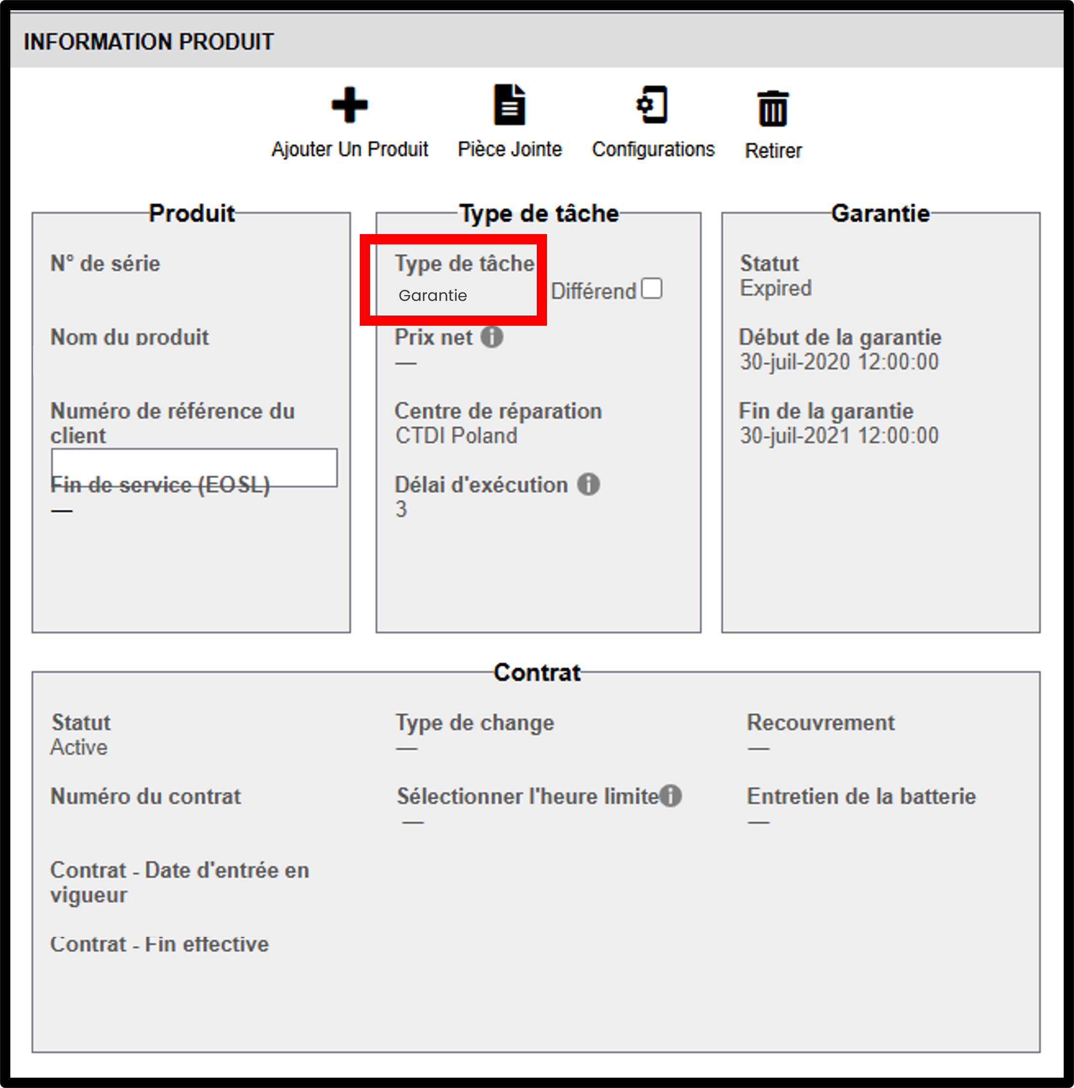 Capture d'écran de la demande de garantie d'imprimante 4