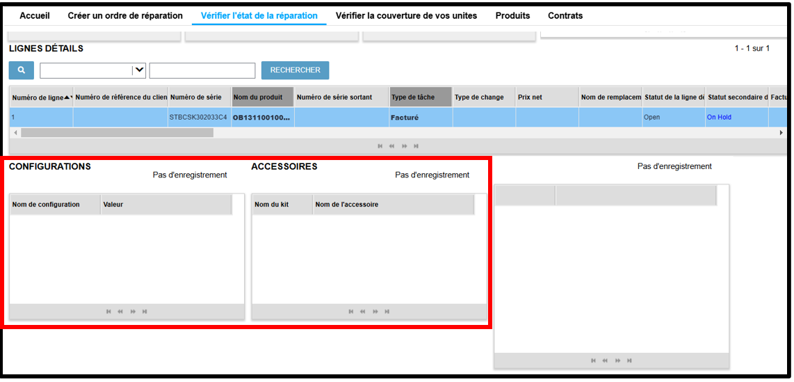 Voir la capture d'écran des détails de la réparation 13