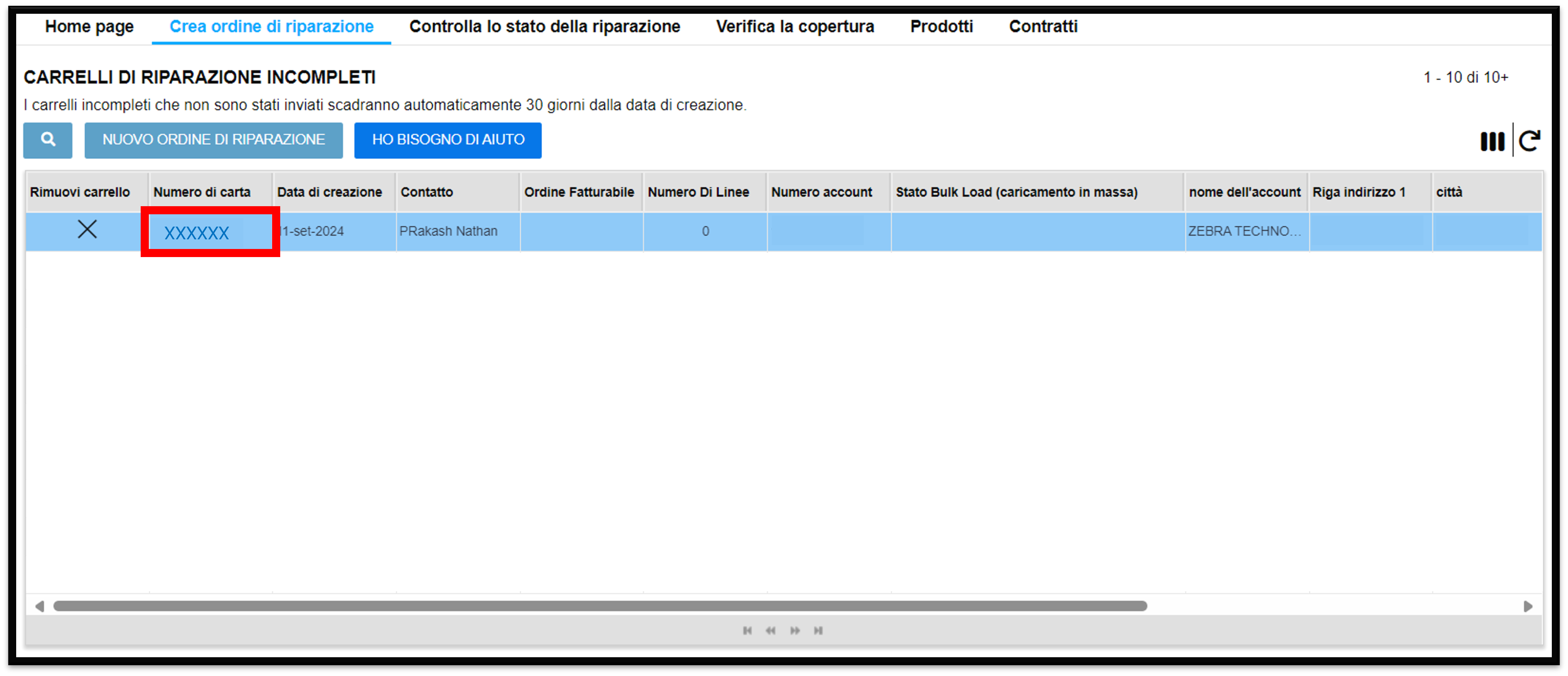 Introduzione al portale di riparazione Screenshot 6