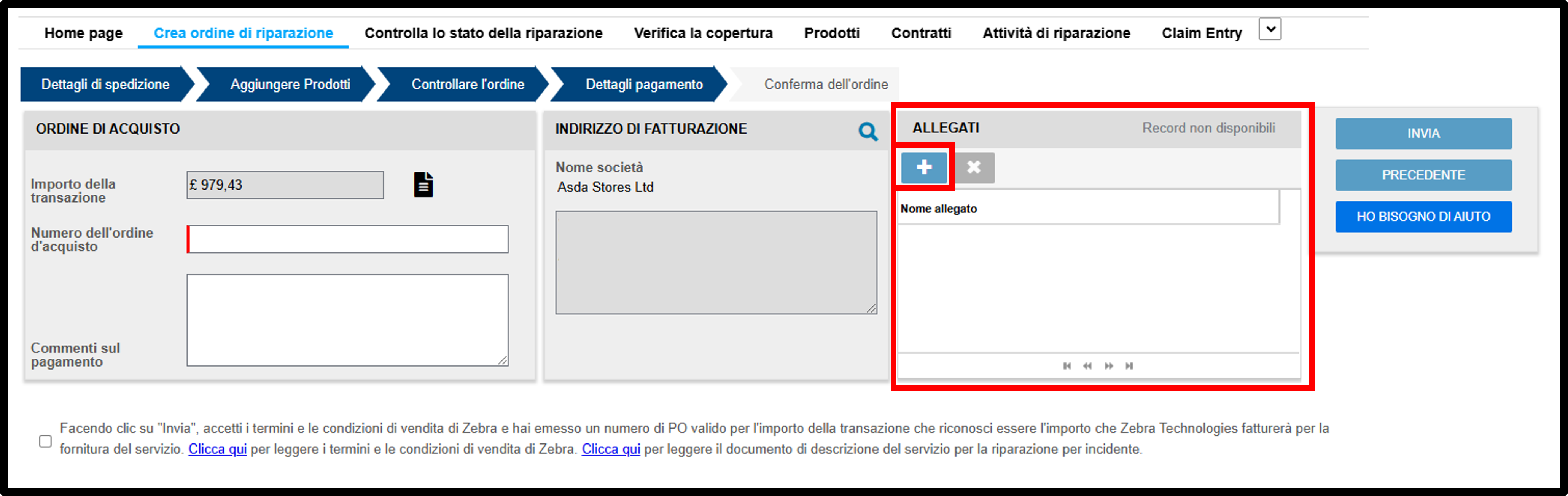 Gestire un'offerta Screenshot 10