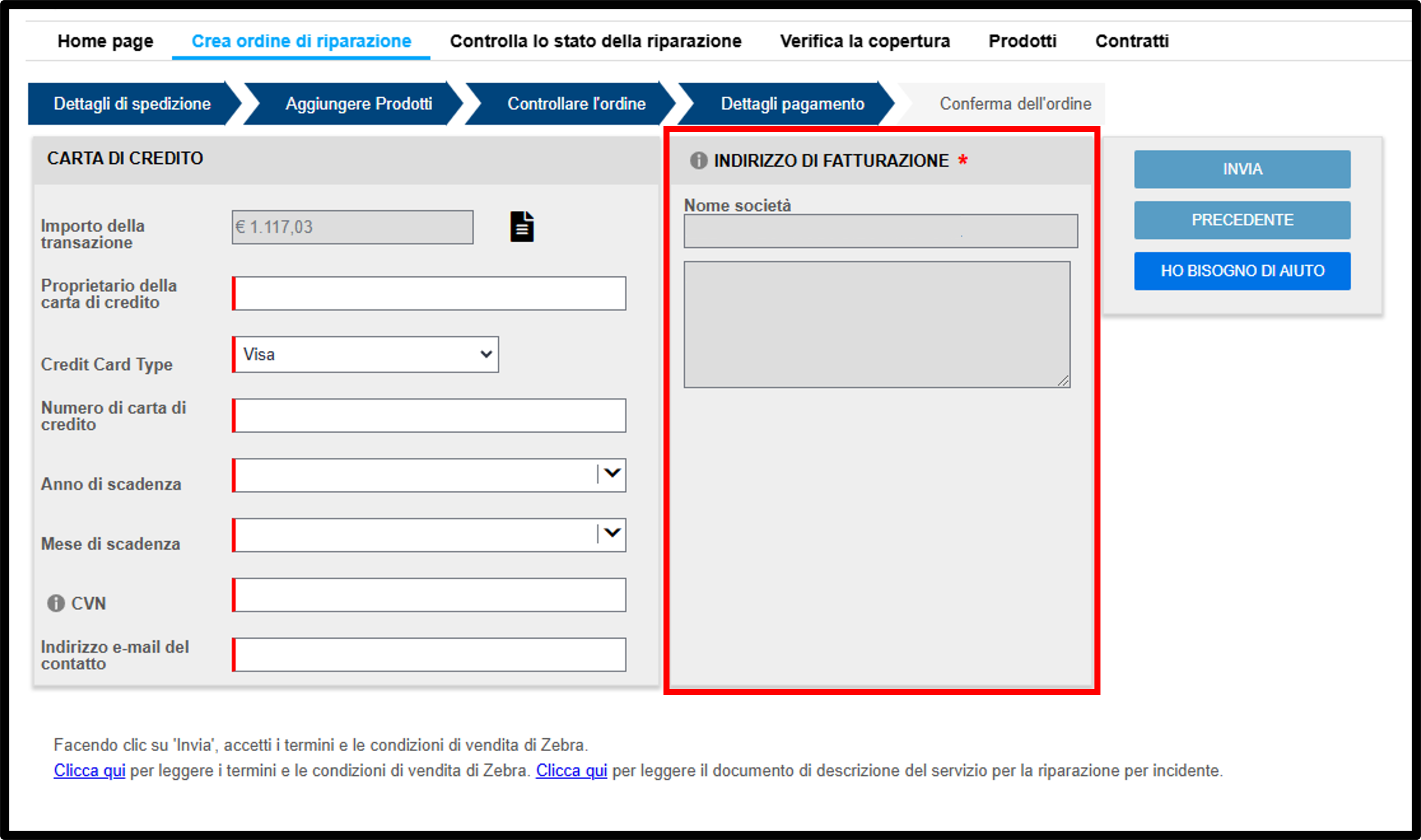 Gestire un'offerta Screenshot 13
