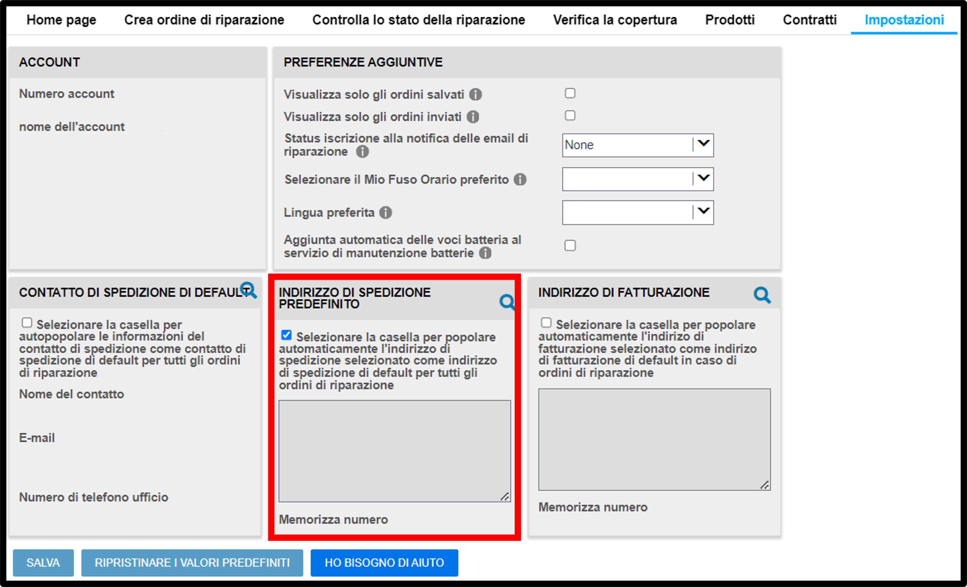 Guide alla riparazione impostazioni utente - Screenshot 10