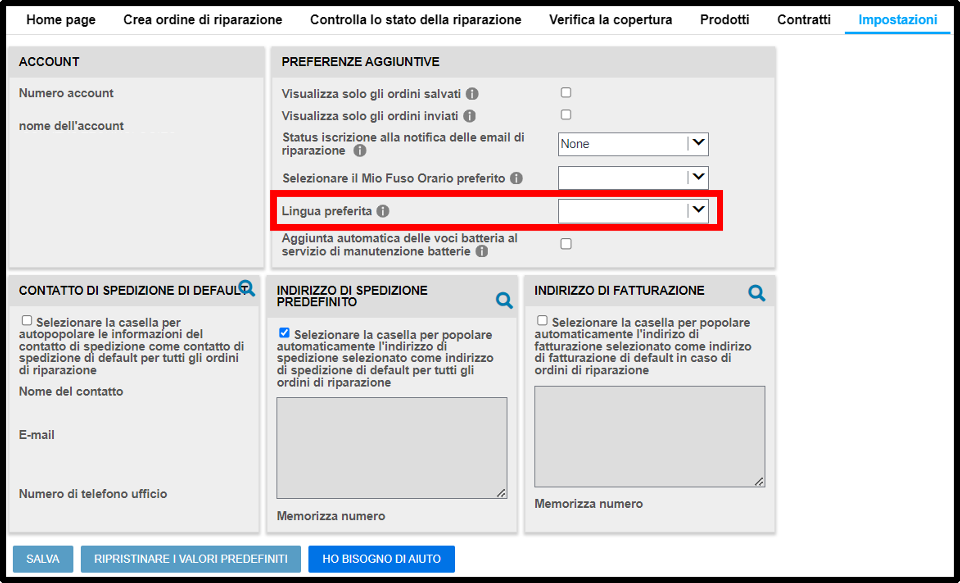 Guide alla riparazione impostazioni utente - Screenshot 8