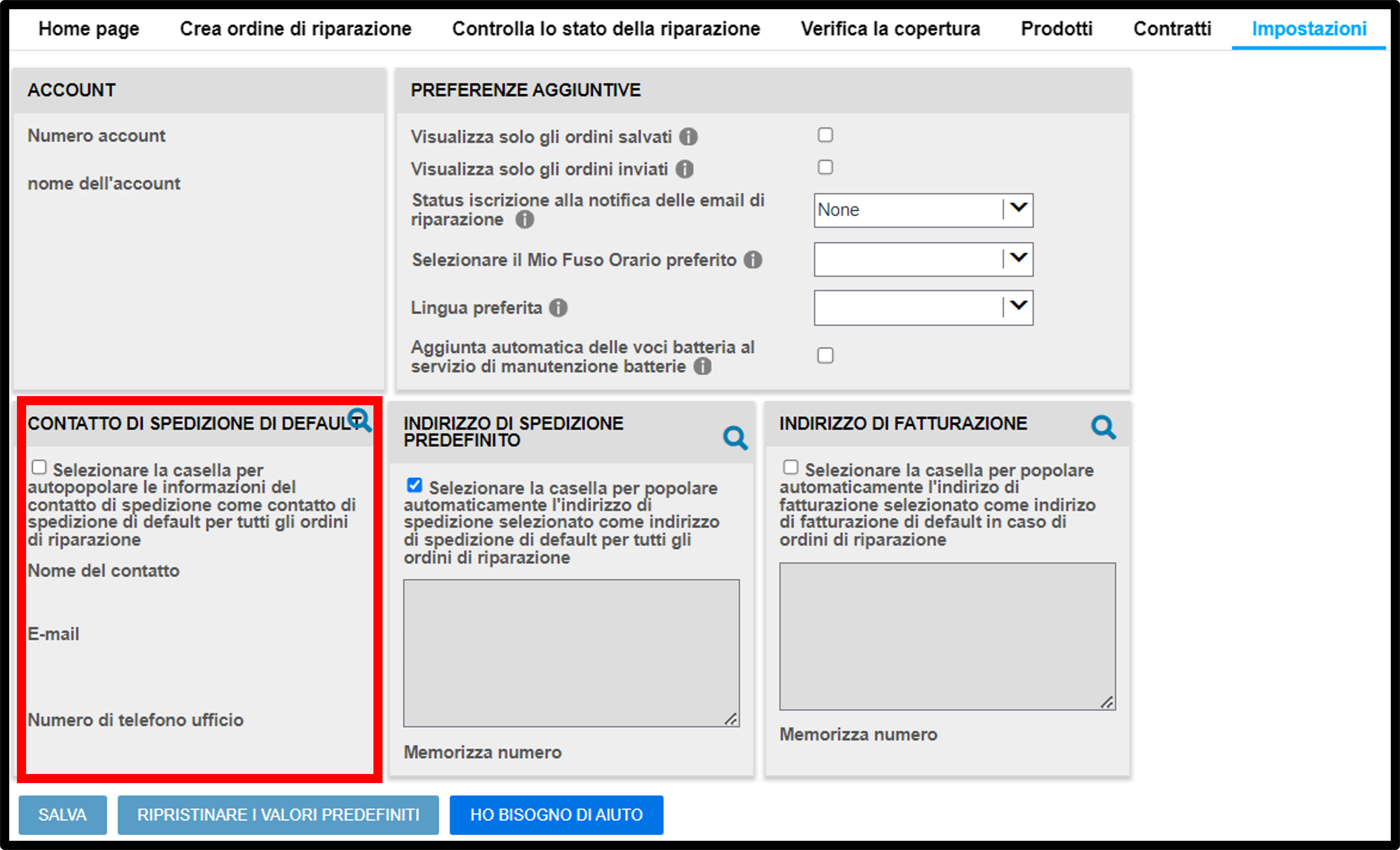 Guide alla riparazione impostazioni utente - Screenshot 9