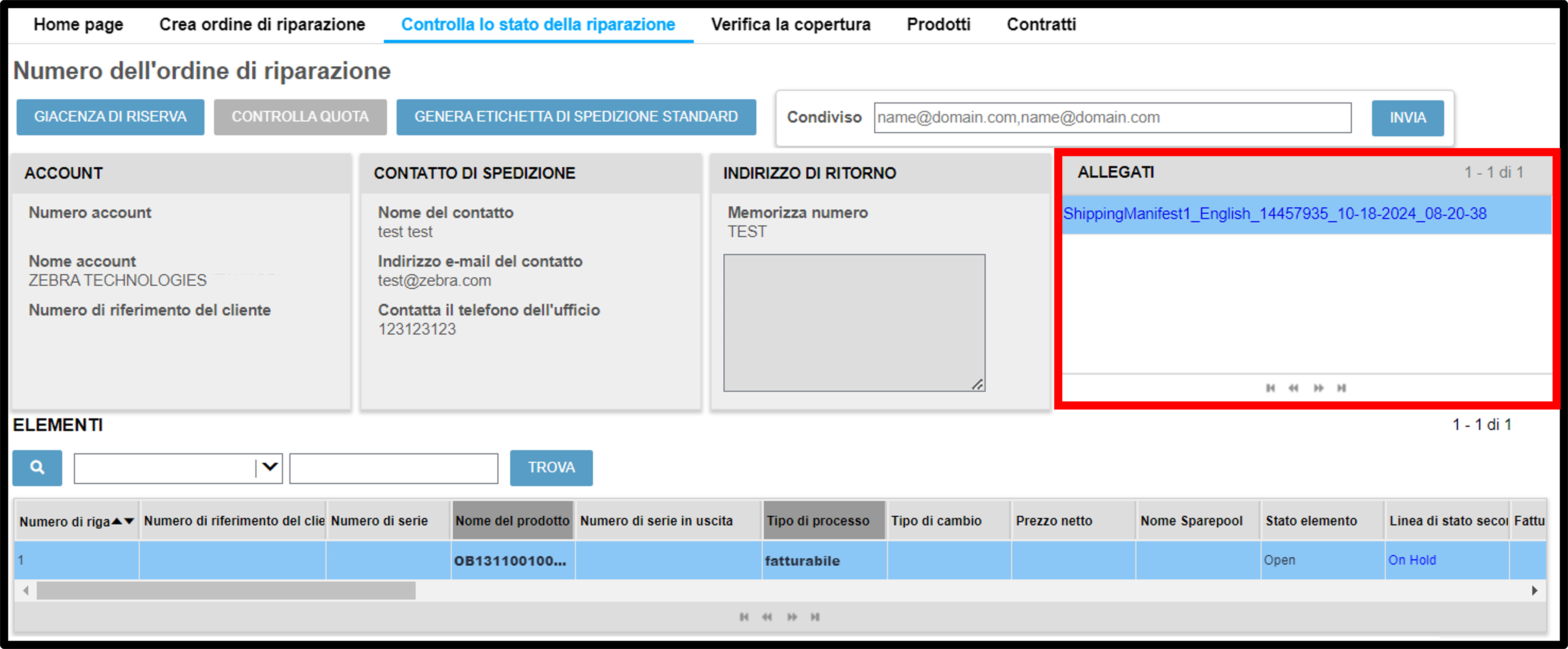 Visualizzare i dettagli della riparazione Screenshot 10