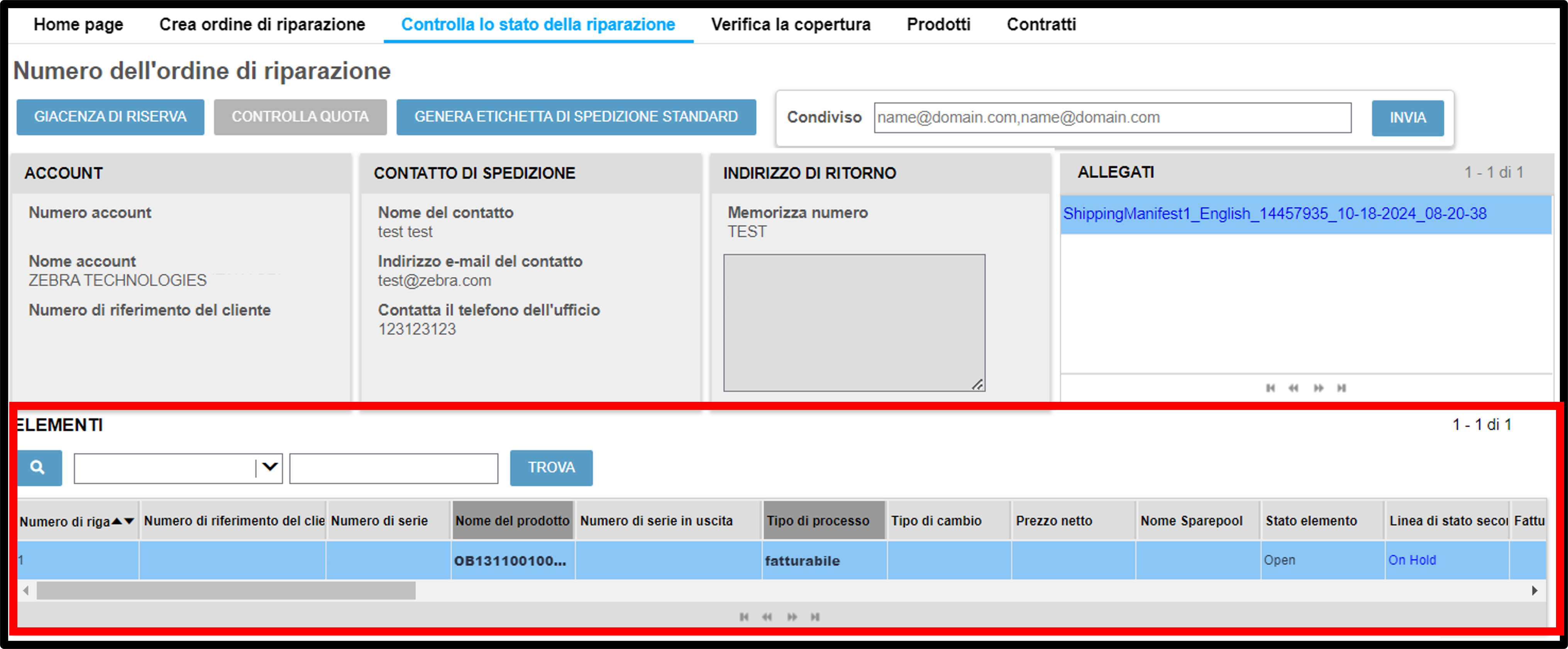 Visualizzare i dettagli della riparazione Screenshot 12