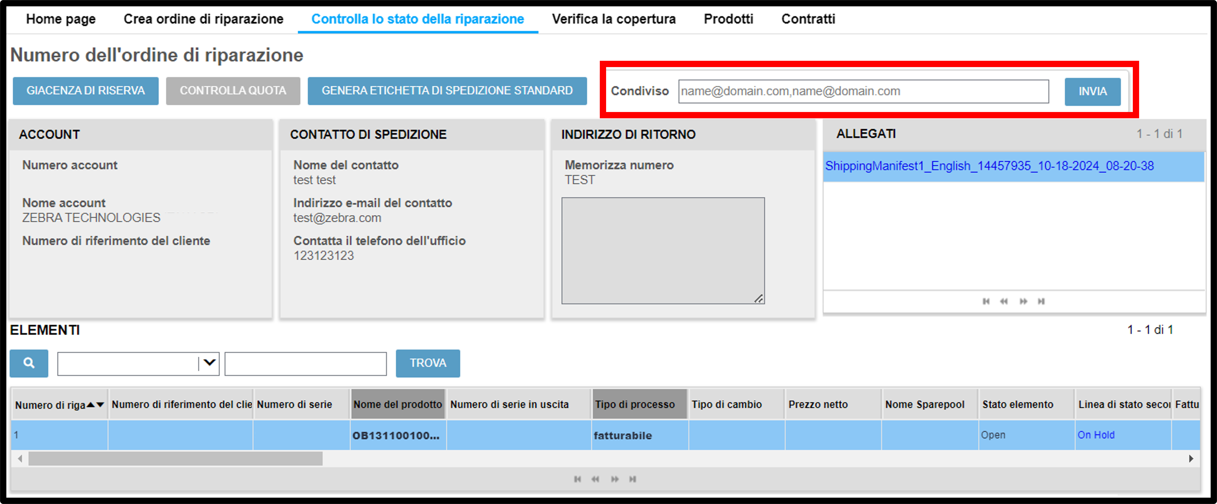 Visualizzare i dettagli della riparazione Screenshot 14