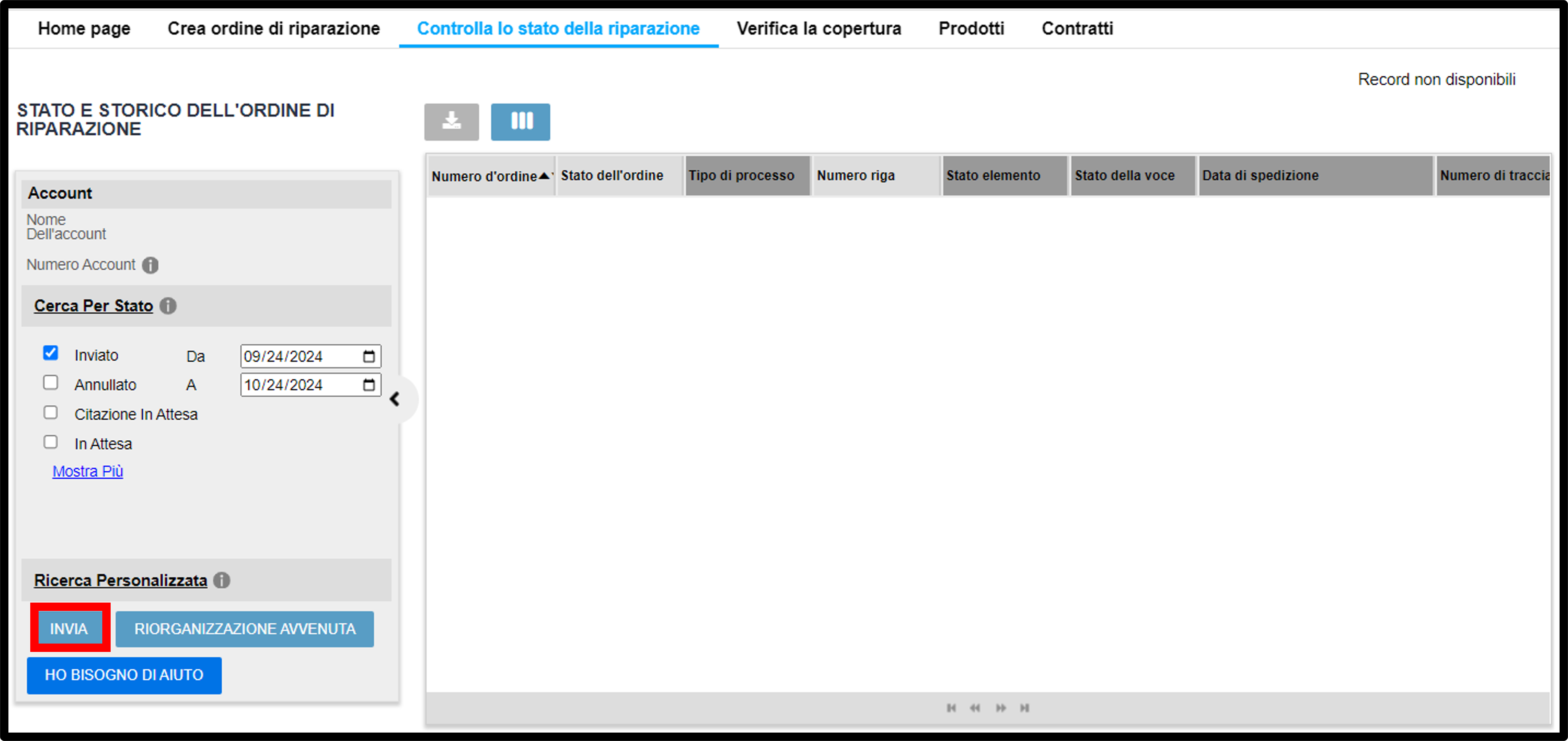 Visualizzare i dettagli della riparazione Screenshot 4