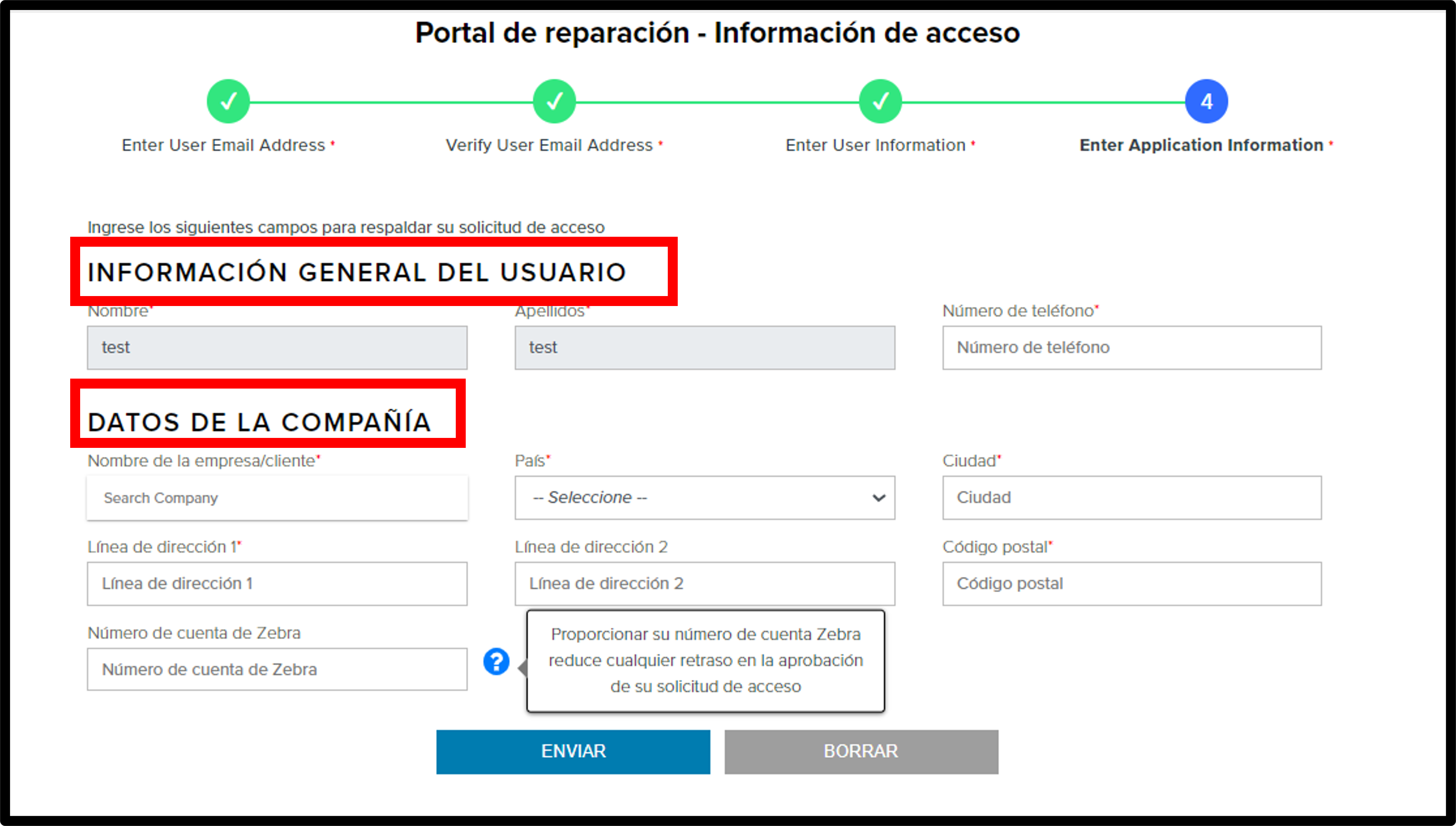 Registro de clientes, captura de pantalla 7