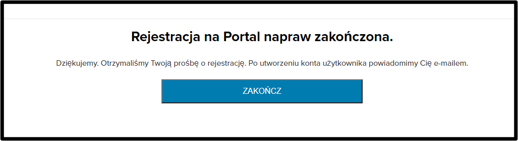 Zrzut ekranu 8 rejestracji dla klientów