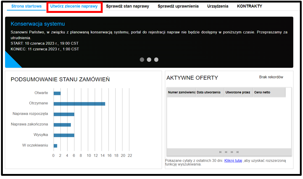 Zgłoś naprawę – Zrzut ekranu 1