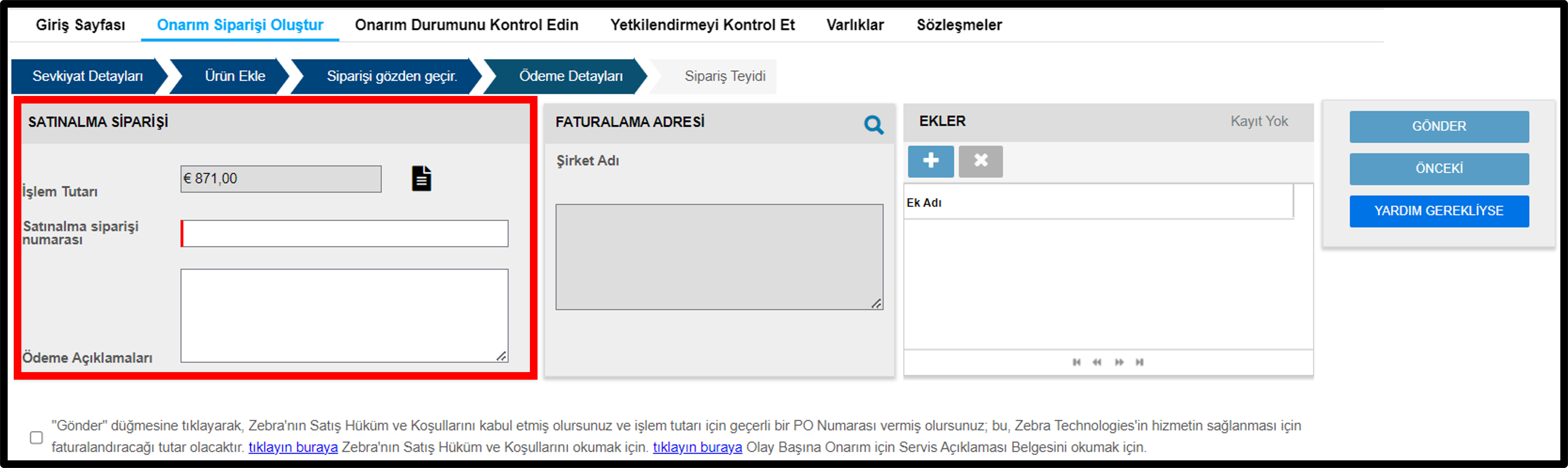 Onarım Gönderin Ekran Görüntüsü 12