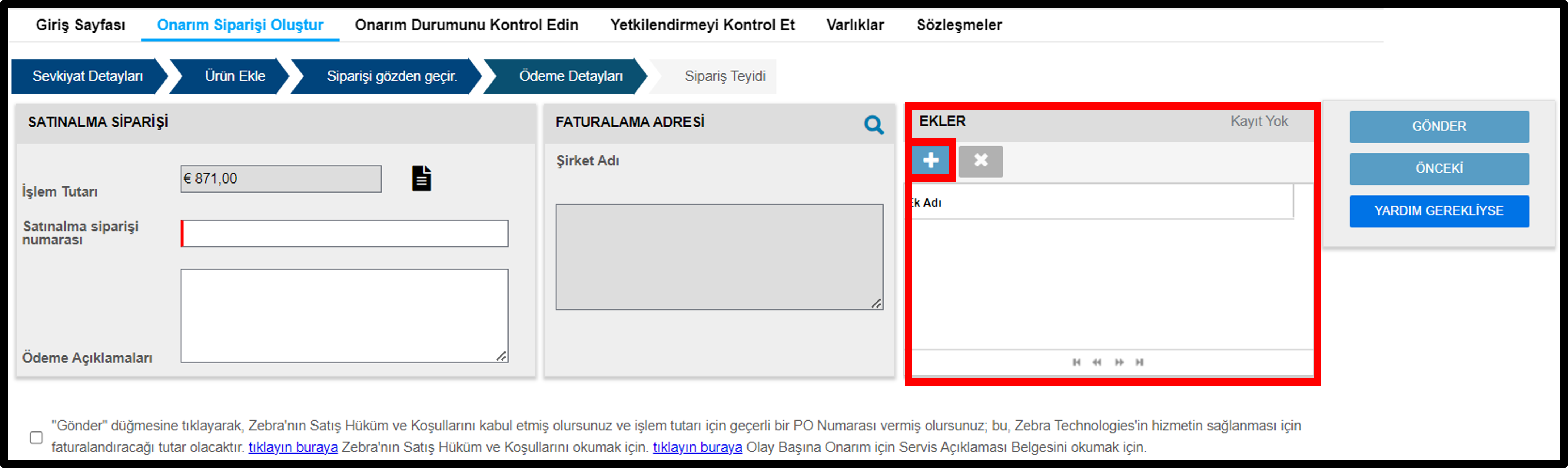 Onarım Gönderin Ekran Görüntüsü 14