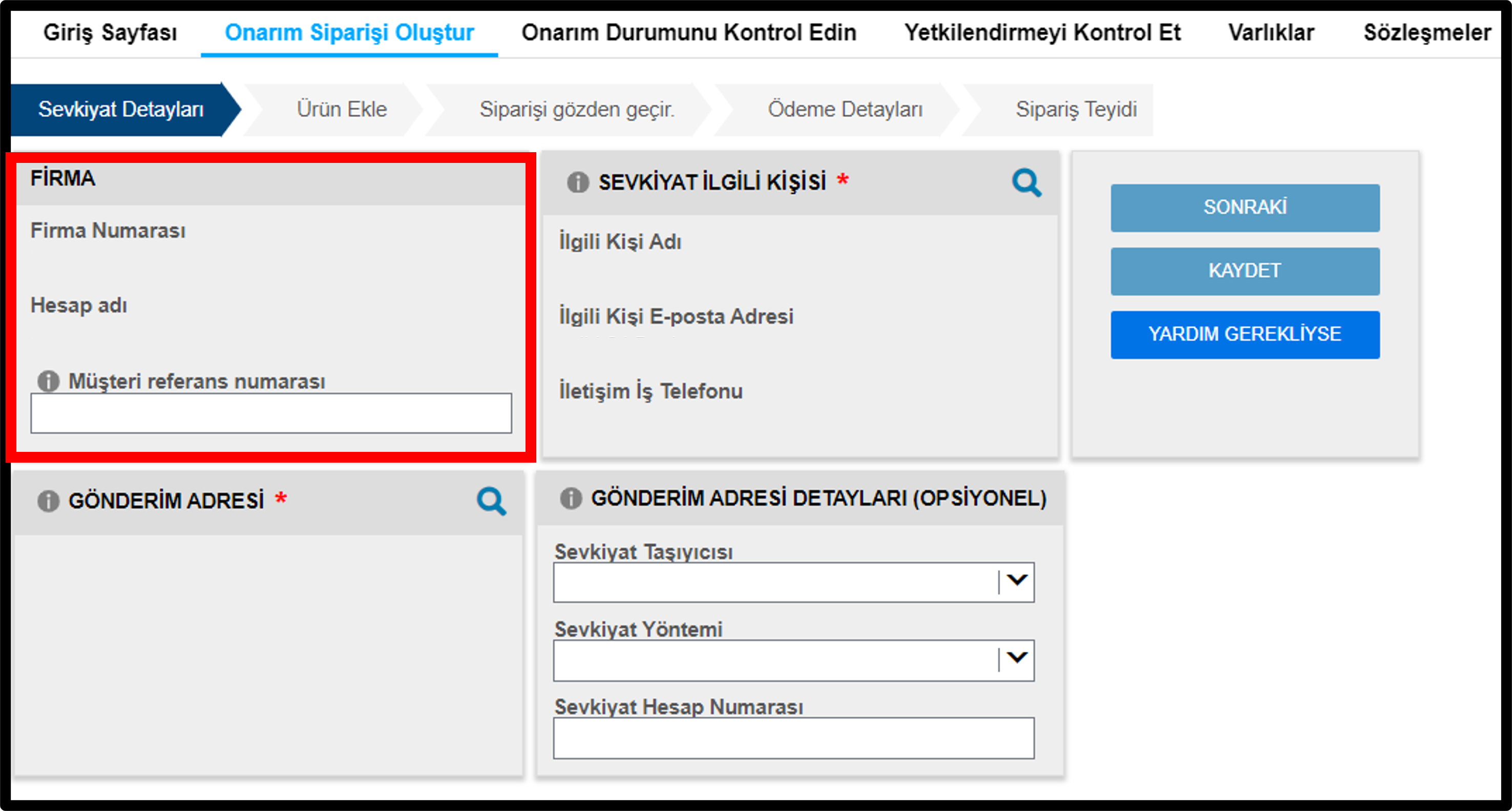 Onarım Gönderin Ekran Görüntüsü 3