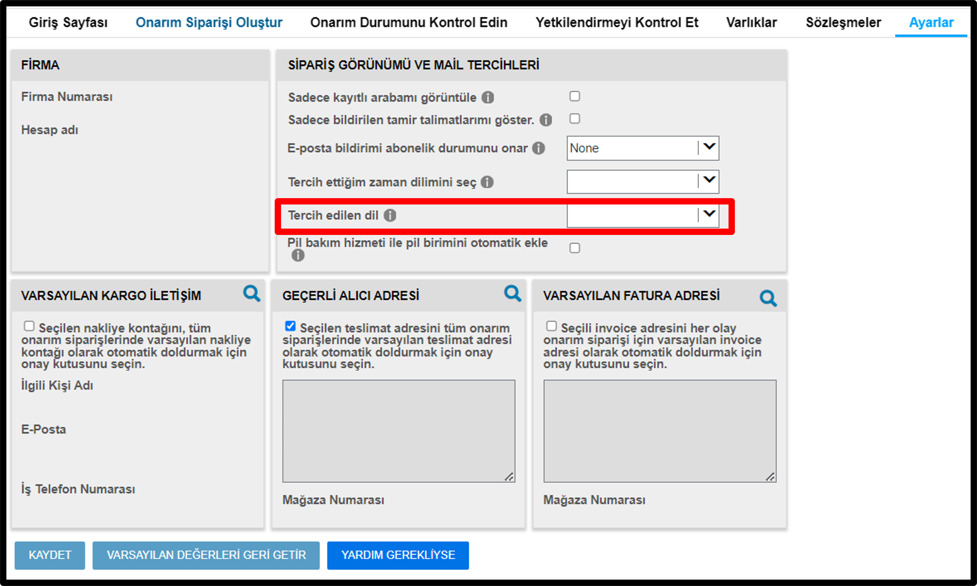 Kullanıcı Ayarları Onarım Rehberleri Ekran Görüntüsü 8