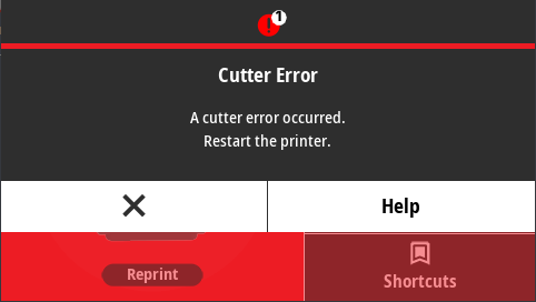 cutter error